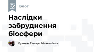 Наслідки забруднення біосфери