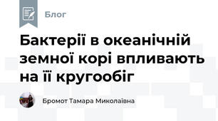  Бактерії в океанічній земної корі впливають на її кругообіг