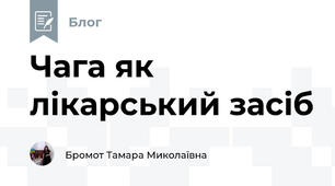 Чага як лікарський засіб