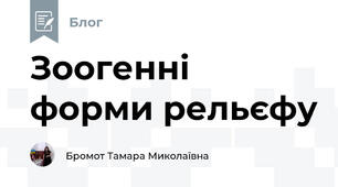 Зоогенні форми рельєфу