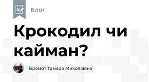 Крокодил чи кайман?
