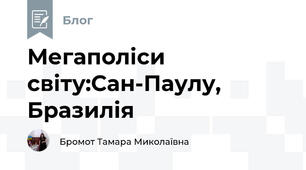 Мегаполіси світу:Сан-Паулу, Бразилія