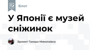 У Японії є музей сніжинок
