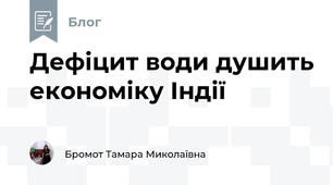 Дефіцит води душить економіку Індії