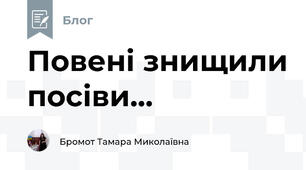 Повені знищили посіви...