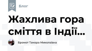 Жахлива гора сміття в Індії...