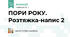 ПОРИ РОКУ. Розтяжка-напис 2