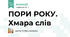 ПОРИ РОКУ. Хмара слів