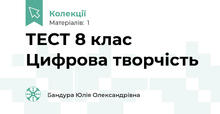 ТЕСТ 8 клас Цифрова творчість