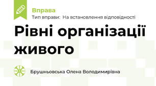 Рівні організації живого