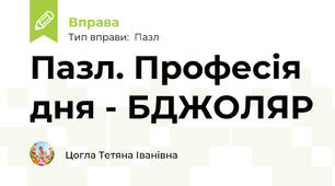 Пазл. Професія дня - БДЖОЛЯР