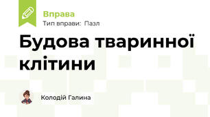 Будова тваринної клітини