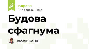 Будова сфагнума