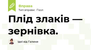 Плід злаків — зернівка.