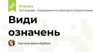Види означень