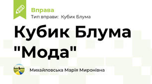 Кубик Блума "Мода"
