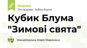 Кубик Блума "Зимові свята"
