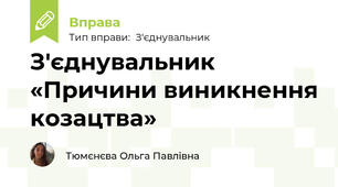 З'єднувальник «Причини виникнення козацтва»