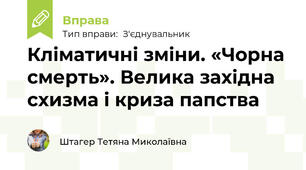 Кліматичні зміни. «Чорна смерть». Велика західна схизма і криза папства