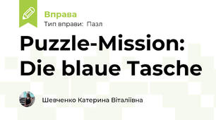 Puzzle-Mission: Die blaue Tasche