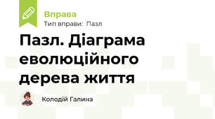 Пазл. Діаграма еволюційного дерева життя